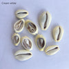 Free Shipping(50pcs/lot)1.4-2.5cm Natural Cut Cowrie Shells Beads Natural Shell Cowrie Tribal Jewelery Craft Accessories DIY