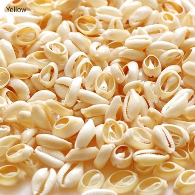 Free Shipping(50pcs/lot)1.4-2.5cm Natural Cut Cowrie Shells Beads Natural Shell Cowrie Tribal Jewelery Craft Accessories DIY