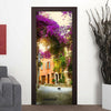 77x200cm 3D Beautiful Landscape Door Sticker For Living Room Bedroom DIY PVC Self Adhesive Wallpaper Waterproof Mural Decal