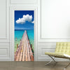 77x200cm 3D Beautiful Landscape Door Sticker For Living Room Bedroom DIY PVC Self Adhesive Wallpaper Waterproof Mural Decal